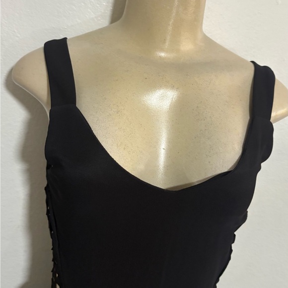 Chic Black Sleeveless Mini Dress - Picture 5 of 8